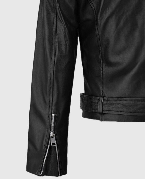Adele Exarchopoulos Black Leather Jacket - Image 8