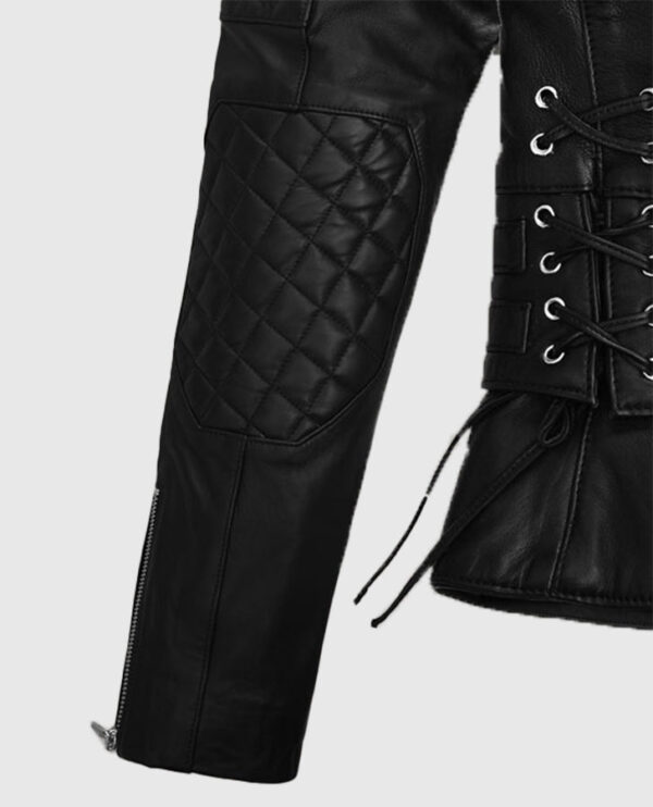 Kristen Stewart Leather Biker Jacket - Image 8