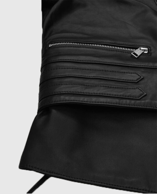 Kristen Stewart Leather Biker Jacket - Image 9