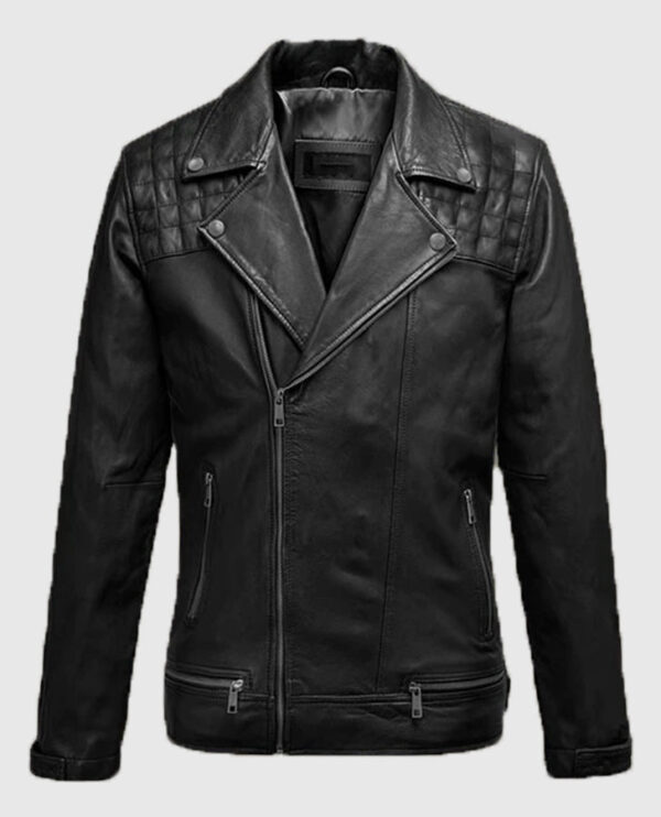 Ironwood Black Biker Leather Jacket