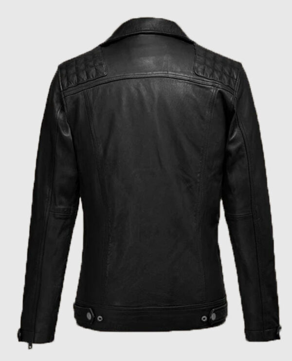 Ironwood Black Biker Leather Jacket - Image 2