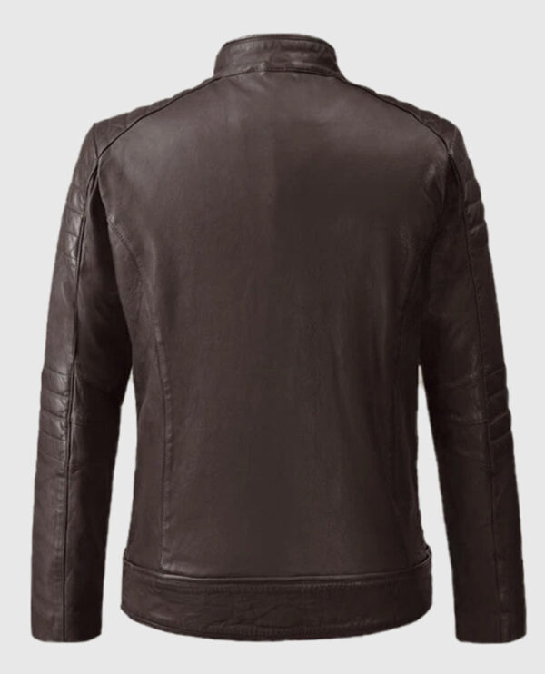 Firefly Moto Brown Biker Leather Jacket - Image 2