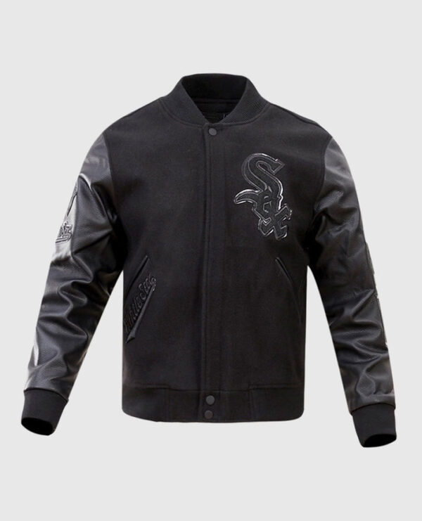 MLB Chicago White Sox Black Men's Varsity Jacket