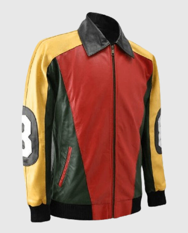 Men's 8 Ball Pool Bomber Leather Jacket - Image 3