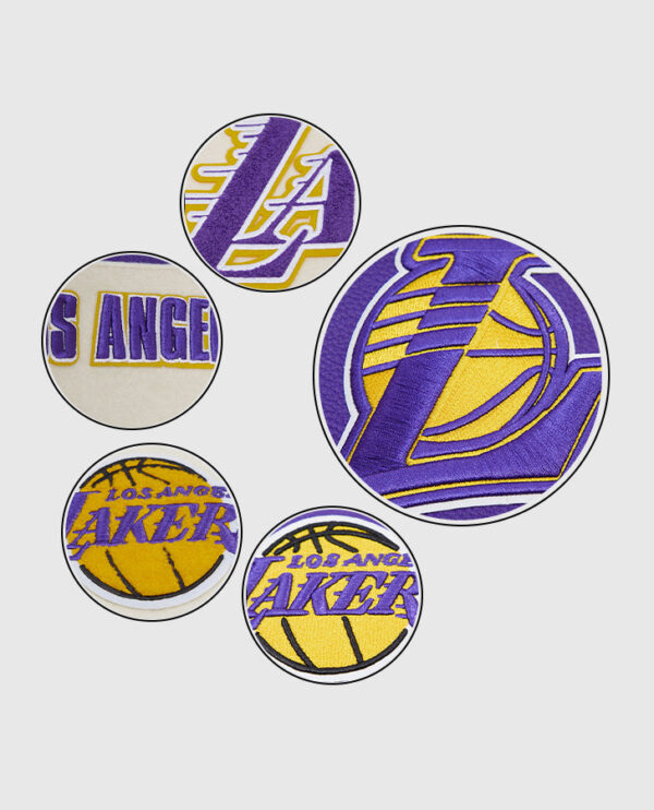 NBA Los Angeles Lakers Women's Purple-white Varsity Jacket - Image 5