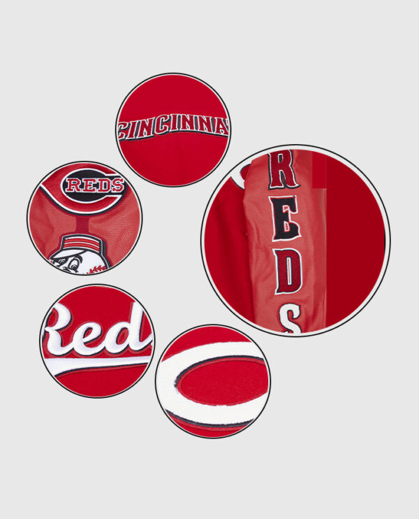 MLB Cincinnati Reds Men's Red Varsity Jacket - Image 5