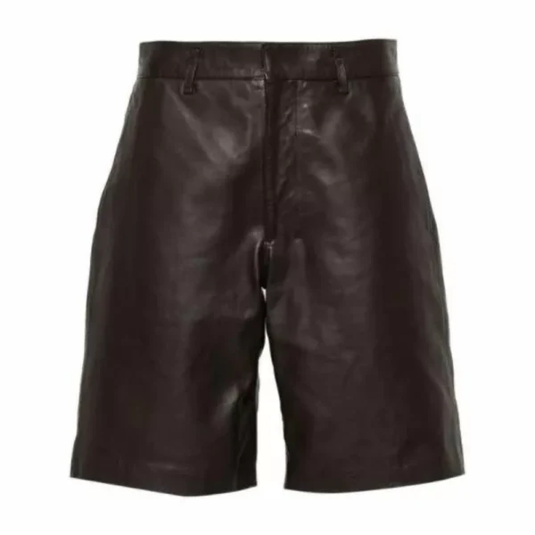Original Black Leather Shorts Womens - Image 5