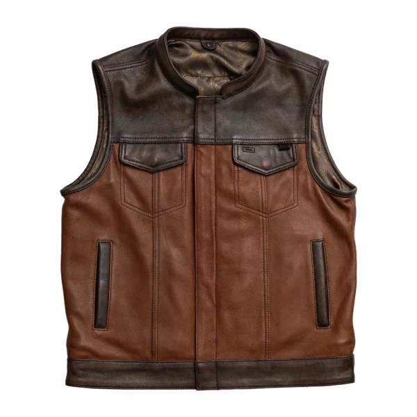 Gunner Mens Motorcycle Leather vest