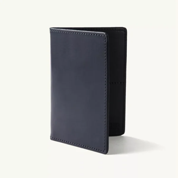 Men’s Bifold Leather Travel Wallet – Black