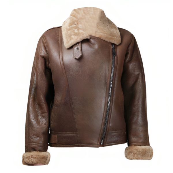 Women Pilot Flying Bomber B3 Leather Jacket - Image 2