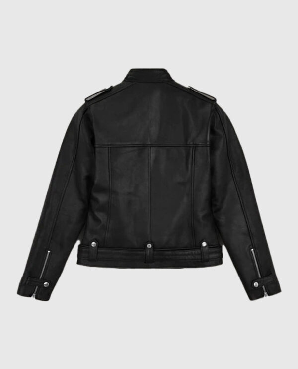 Women's Chic Rider Leather Jacket - Image 3