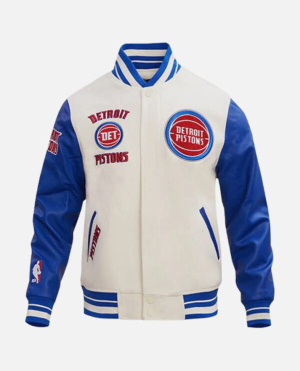 NBA Detroit Pistons Men's Blue Varsity Jacket