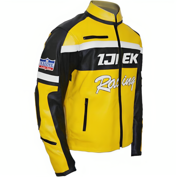 DEAD RISING 2 CHUCK IJIEK GREENE RACING YELLOW HUNTING JACKET - Image 3