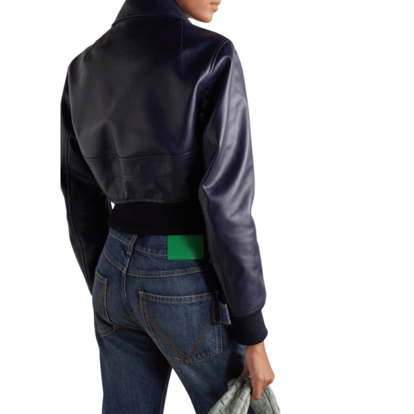 Womens Midnight Blue Textured Jacket - Image 2