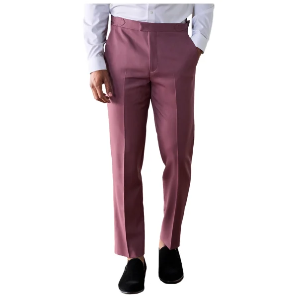 2 Piece Rose Pink Shawl Collar Tuxedo - Image 4