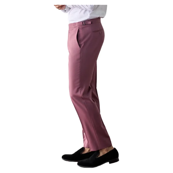 2 Piece Rose Pink Shawl Collar Tuxedo - Image 5