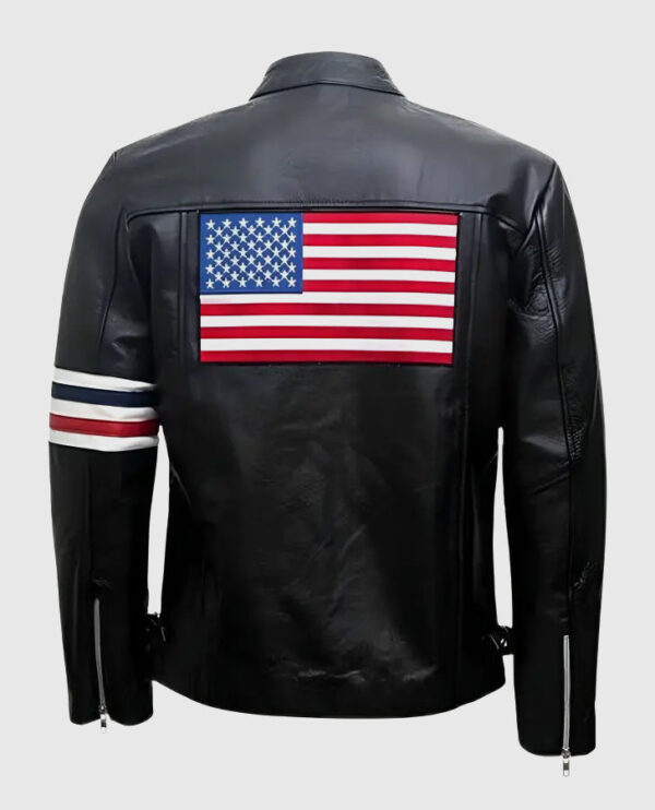 Easy Rider Peter Fonda Leather Jacket - Image 3
