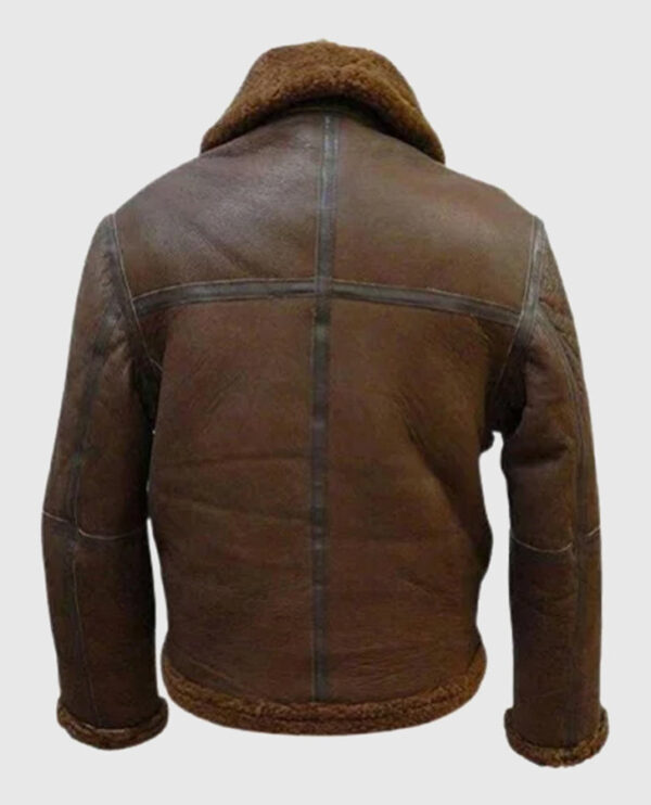 Men's B3 Aviator RAF Shearling Flight Bomber Jacket - Image 2