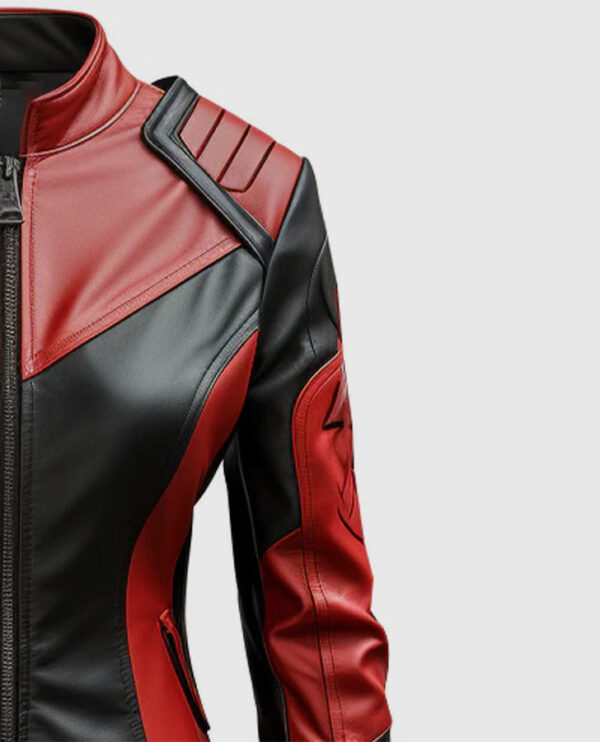 Italian Women's Vegan Leather Jacket - Image 3