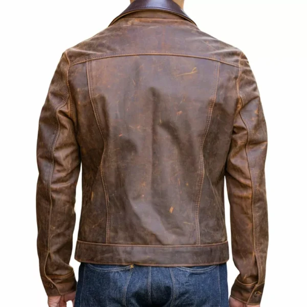 Charles Brown Cowboy Leather Jacket - Image 3