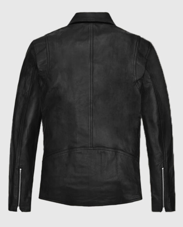 Kylian Mbappe Biker Leather Jacket - Image 3