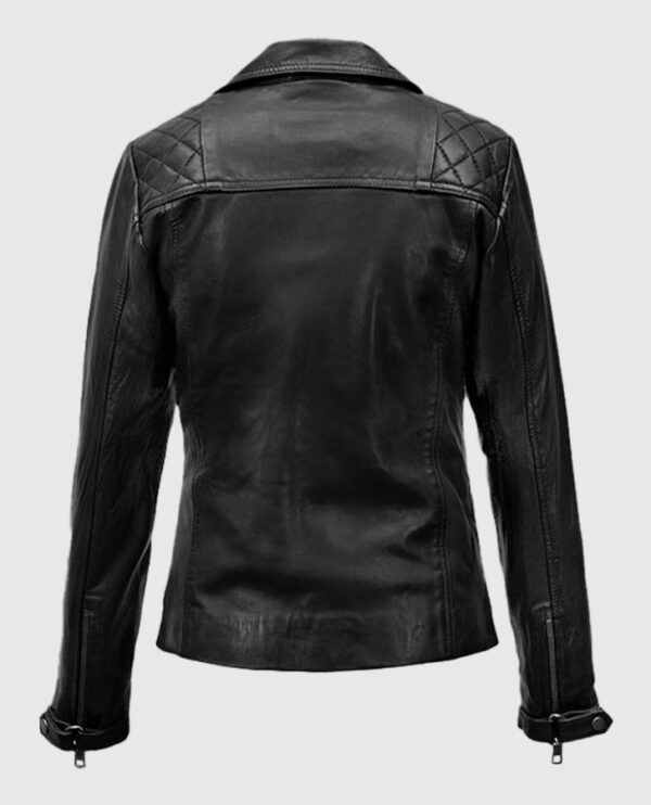 Lucifer S05 Chloe Decker Black Leather Jacket - Image 3