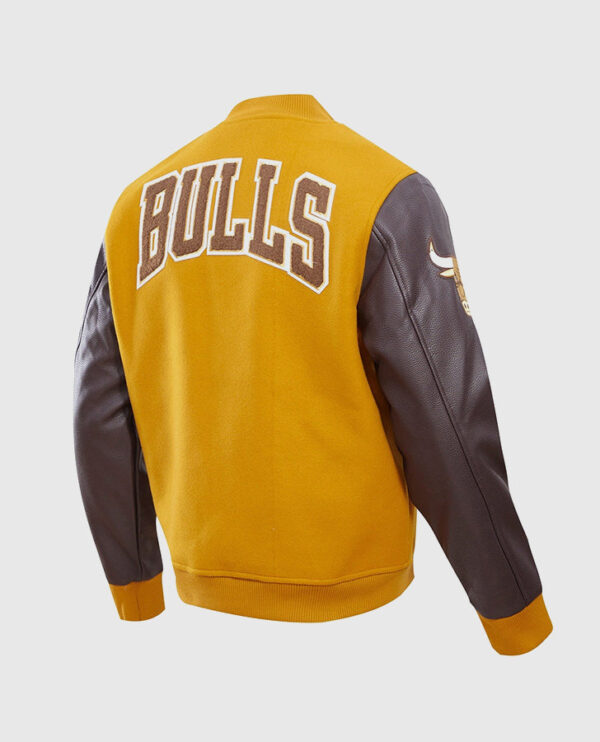 NBA Chicago Bulls Classic Wool Men's Varsity Jacket - Image 4