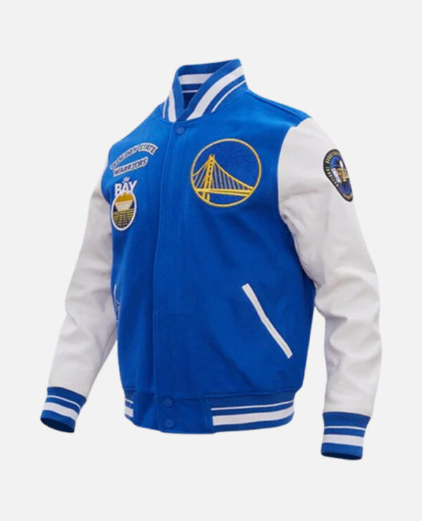 NBA Golden State Warriors Men's Varsity Jacket - Image 3