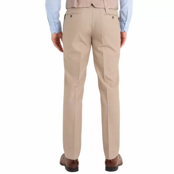 Mens Three Piece Tan Tuxedo Wedding Suit - Image 5