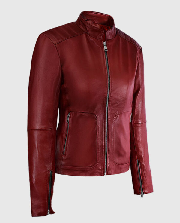 Kaya Scodelario Resident Evil Leather Jacket - Image 4