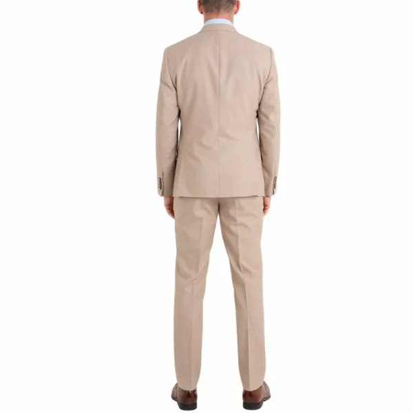 Mens Three Piece Tan Tuxedo Wedding Suit - Image 3