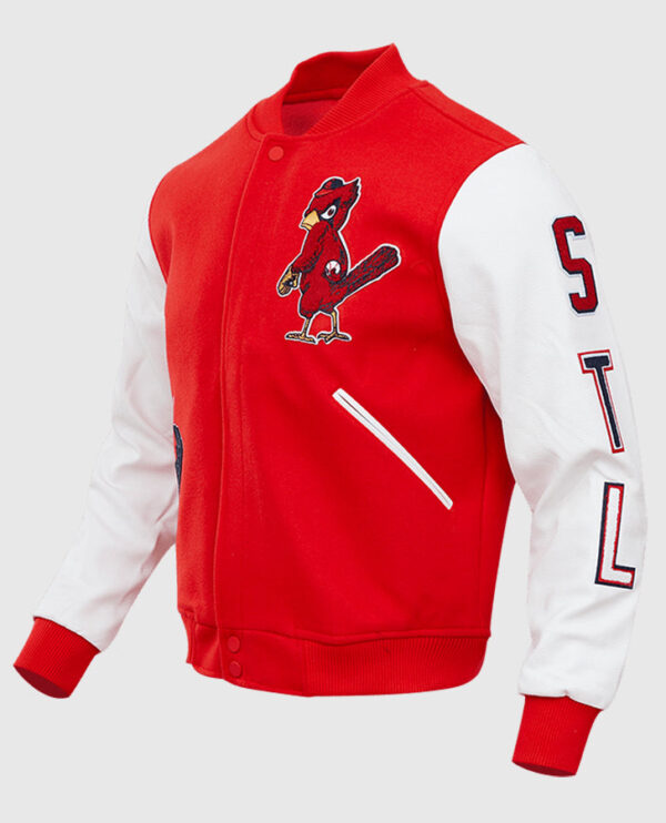 MLB ST. Louis Cardinals Men's Red Varsity Jacket - Image 3