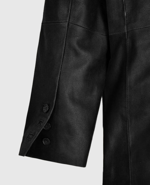 Ben Stiller Black Leather Blazer - Image 6