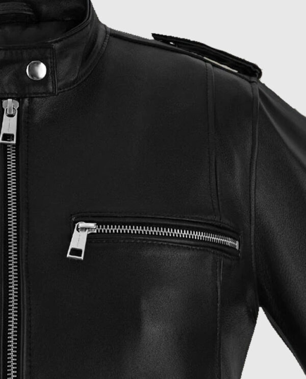 Women's Chic Rider Leather Jacket - Image 6