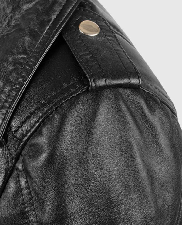 Sarah Connor Terminator Genisys Black Leather Jacket - Image 6