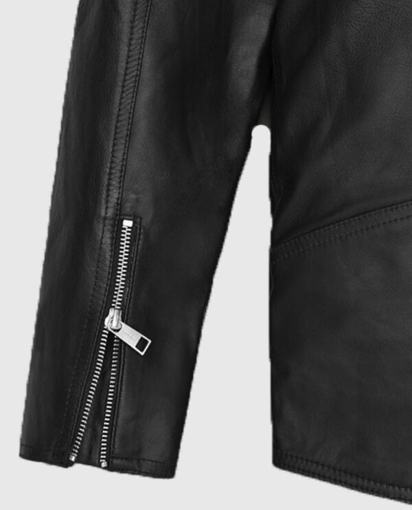Kylian Mbappe Biker Leather Jacket - Image 6