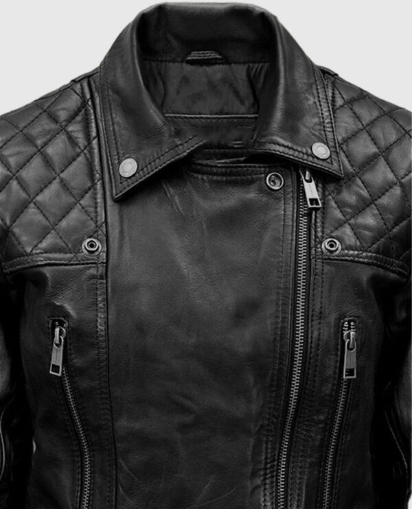 Lucifer S05 Chloe Decker Black Leather Jacket - Image 6