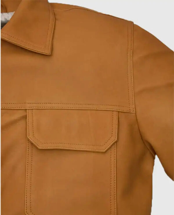Emily in Paris S03 Lucas Bravo Leather Jacket - Image 6