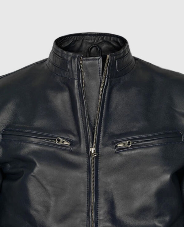 Vin Diesel Fast And Furious 6 Blue Leather Jacket - Image 3