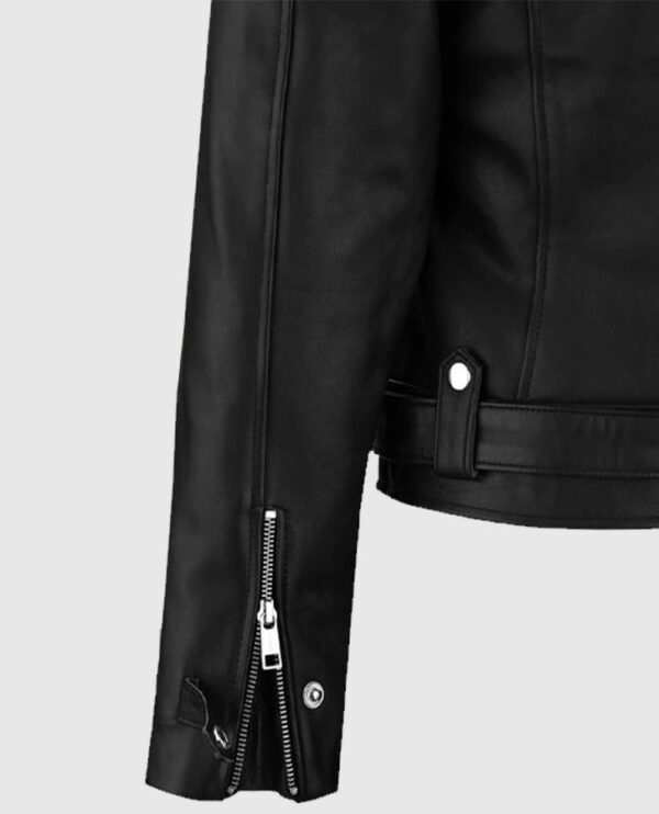 Women's Chic Rider Leather Jacket - Image 9
