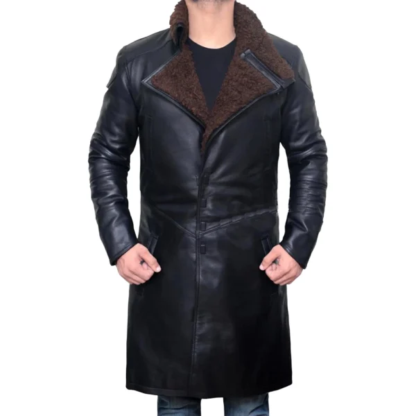 Ryan Gosling Blade Runner 2049 Leather Long Coat - Image 4