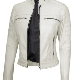 Caferacerrealleatherbikerjacket