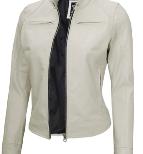 Caferacerrealleatherjacketforwomens