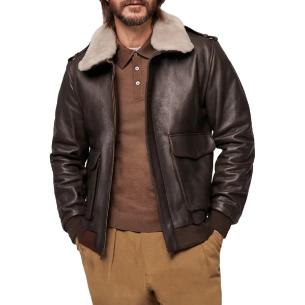 Mens Legendary Fighting Falcon A2 Aviator Jacket - Image 5
