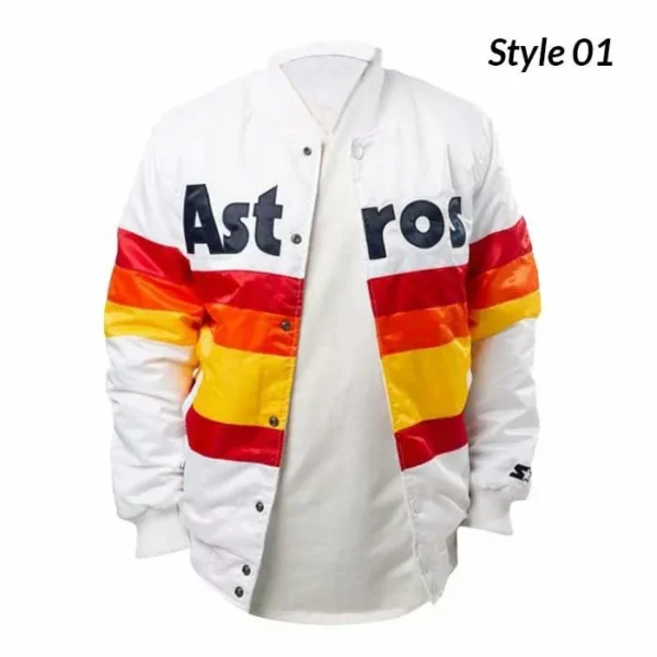 Houston White Astros Jacket - Image 2
