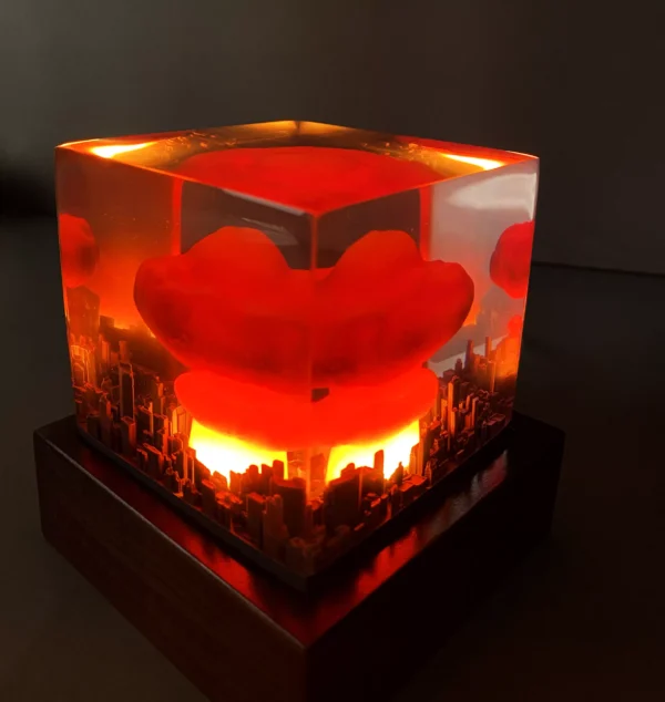 Handmade Epoxy Resin Nuclear Explosion Lamp - Image 3