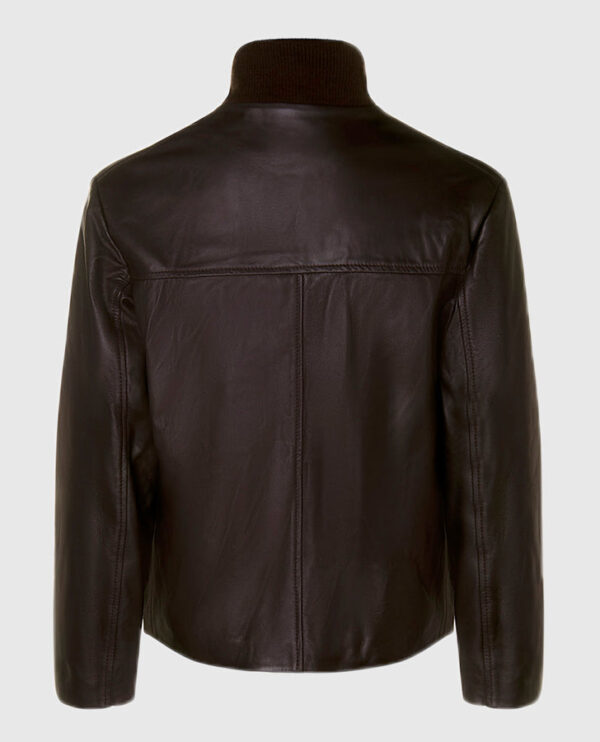 Men's Casino Royale Style Leather Jacket - Image 2