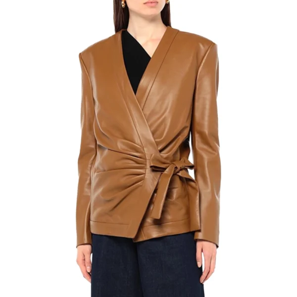 Brown Leather Jacket Women’s Choice - Image 3