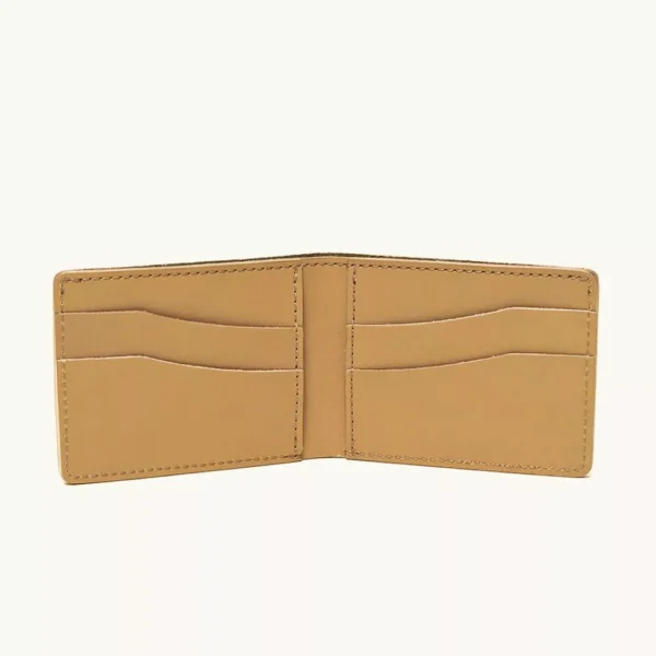 Men’s Bifold Leather Wallet – Stone Grey - Image 2