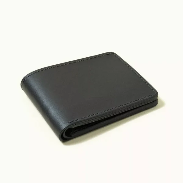 Men’s Leather Bifold Wallet – Black - Image 3